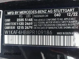 2023 Mercedes-Benz C 300 z VIN W1KAF4HB8PR109186, wystawiony jako IAAI lot #41966598 z przebiegiem 22 937 mil mil oraz . Historia ofert i sprzedaży dostępna na DreamBid. Obrazek 9.