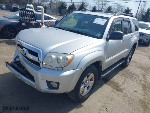 2006 Toyota 4Runner SR5 with VIN JTEBU14RX68058571, listed as a IAAI auction lot 41844997 with 159,559 mi miles. Bid and sale history available at carsss.com. Image 2.