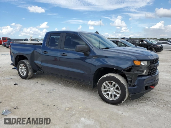 2020 Chevrolet Silverado 1500 Custom with VIN 1GCRWBEK4LZ367009, listed as a Copart auction lot 47017405 with 61,900 mi miles and Non Repairable. Bid and sale history available at carsss.com. Image 4.