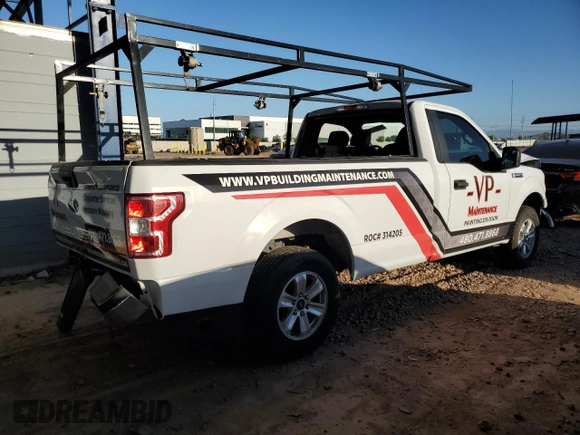 2019 Ford F-150 XL with VIN 1FTMF1C5XKKD39062, listed as a Copart auction lot 56666895 with 75,221 mi miles and Salvage title. Bid and sale history available at DreamBid. Image 3.