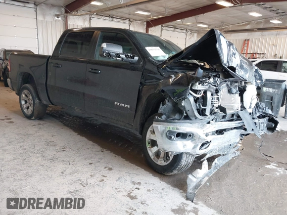 2022 Ram 1500 Big Horn with VIN 1C6RRFFG3NN345917, listed as a IAAI auction lot 41673735 with 33,972 mi miles. Bid and sale history available at carsss.com. Image 1.