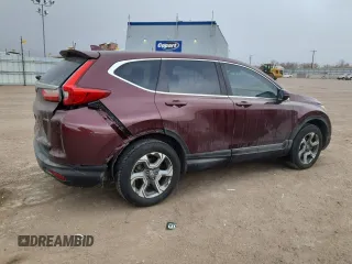 2017 Honda CR-V EX with VIN 2HKRW2H51HH638225, listed as a Copart auction lot 49729385 with 134,989 mi miles and Salvage Title. Bid and sale history available at carsss.com. Image 3.