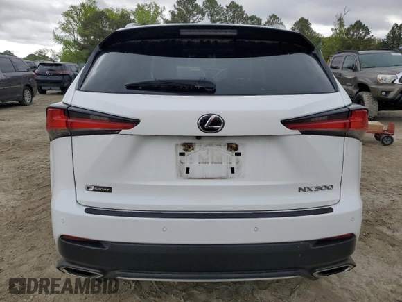 2020 Lexus NX 300 F Sport with VIN JTJSARDZ2L5017275, listed as a Copart auction lot 52340195 with 49,882 mi miles and Salvage title. Bid and sale history available at DreamBid. Image 6.