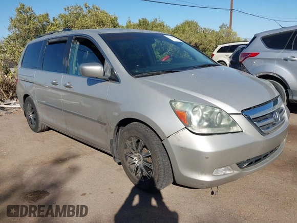 2006 Honda Odyssey TOURING with VIN 5FNRL38846B060075, listed as a IAAI auction lot 41619346 with 280,092 mi miles. Bid and sale history available at carsss.com. Image 1.