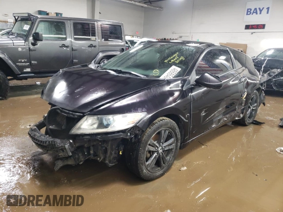 2015 Honda CR-Z with VIN JHMZF1D42FS002188, listed as a Copart auction lot 48686485 with 71,729 mi miles and Salvage Title. Bid and sale history available at carsss.com. Image 1.