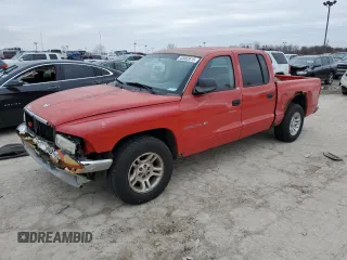 2001 Dodge Dakota Sport with VIN 1B7GL2AN51S201586, listed as a Copart auction lot 43082615 with 194,353 mi miles and Salvage Title. Bid and sale history available at DreamBid. Image 1.