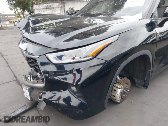 2023 Toyota Highlander L with VIN 5TDKDRAH5PS012464, listed as a IAAI auction lot 42071629 with 49,958 mi miles and . Bid and sale history available at DreamBid. Image 19.