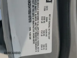 2005 Cadillac DeVille z VIN 1G6KD54Y85U187078, wystawiony jako Copart lot #58547715 z przebiegiem 95 905 mil mil oraz Szkoda całkowita • Salvage title. Historia ofert i sprzedaży dostępna na DreamBid. Obrazek 12.