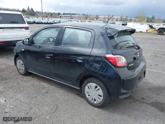 2024 Mitsubishi Mirage ES with VIN ML32AUHJ6RH020538, listed as a IAAI auction lot 41916043 with 12155 miles. Bid and sale history available at carsss.com. Image 3.