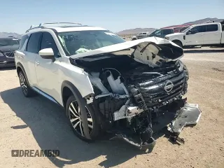 2023 Nissan Pathfinder Platinum with VIN 5N1DR3DH9PC211372, listed as a Copart auction lot 58107804 with 10,215 mi miles and Salvage title. Bid and sale history available at DreamBid. Image 11.