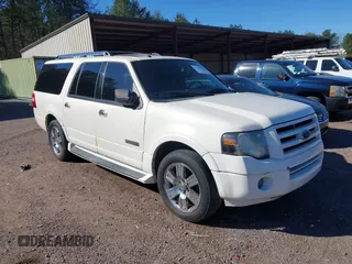 2007 Ford Expedition EL Limited with VIN 1FMFK195X7LA90755, listed as a IAAI auction lot 41606576 with 1 mi miles. Bid and sale history available at carsss.com. Image 1.