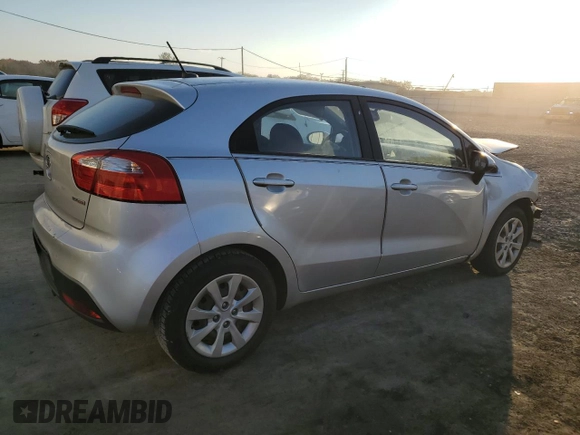 2012 Kia Rio EX with VIN KNADN5A38C6011321, listed as a Copart auction lot 75755234 with 111,405 mi miles and Salvage Title. Bid and sale history available at carsss.com. Image 3.