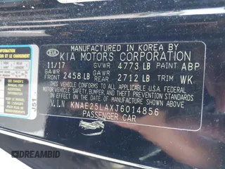 2018 Kia Stinger Premium z VIN KNAE25LAXJ6014856, wystawiony jako IAAI lot #42242842 z przebiegiem 86 091 mil mil oraz . Historia ofert i sprzedaży dostępna na DreamBid. Obrazek 9.