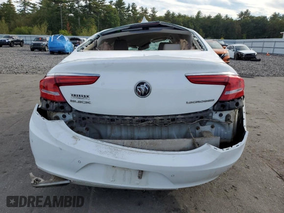 2017 Buick LaCrosse Preferred with VIN 1G4ZN5SS6HU165359, listed as a Copart auction lot 74300204 with 0 mi miles and Salvage Title. Bid and sale history available at carsss.com. Image 6.