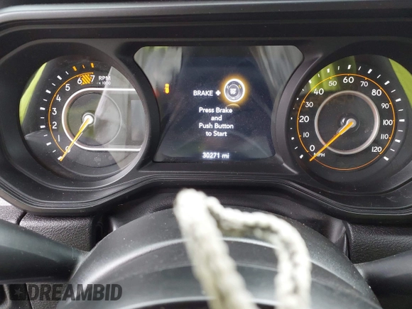 2024 Jeep Wrangler Sport S with VIN 1C4PJXDN3RW124591, listed as a IAAI auction lot 41984208 with 30,271 mi miles and . Bid and sale history available at DreamBid. Image 7.