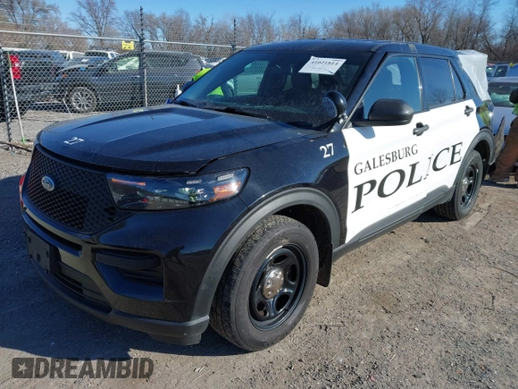 2020 Ford Police Interceptor Utility z VIN 1FM5K8AWXLGC99666, wystawiony jako IAAI lot #41021814 z przebiegiem 112 964 mil mil oraz . Historia ofert i sprzedaży dostępna na DreamBid. Obrazek 23.
