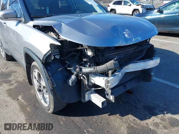 2018 Jeep Compass Limited with VIN 3C4NJCCB6JT489123, listed as a IAAI auction lot 41824477 with 101,291 mi miles and . Bid and sale history available at DreamBid. Image 6.