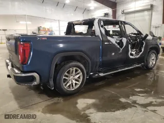 2019 GMC Sierra 1500 SLT with VIN 3GTU9DED9KG198098, listed as a Copart auction lot 45644995 with 0 mi miles and Salvage Title. Bid and sale history available at carsss.com. Image 3.