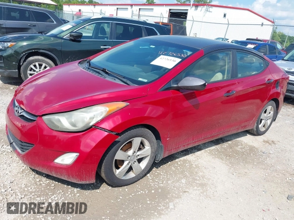 2012 Hyundai Elantra GLS with VIN KMHDH4AE8CU440312, listed as a IAAI auction lot 42726530 with 183,478 mi miles and . Bid and sale history available at DreamBid. Image 2.