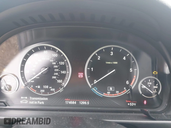 2014 BMW 5 Series 535d with VIN WBAXA5C51ED691018, listed as a IAAI auction lot 41887112 with 174,684 mi miles and . Bid and sale history available at carsss.com. Image 7.