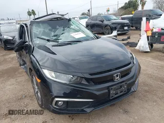 2020 Honda Civic Sedan EX-L with VIN 19XFC1F74LE017603, listed as a IAAI auction lot 41400143 with 34,633 mi miles. Bid and sale history available at carsss.com. Image 1.