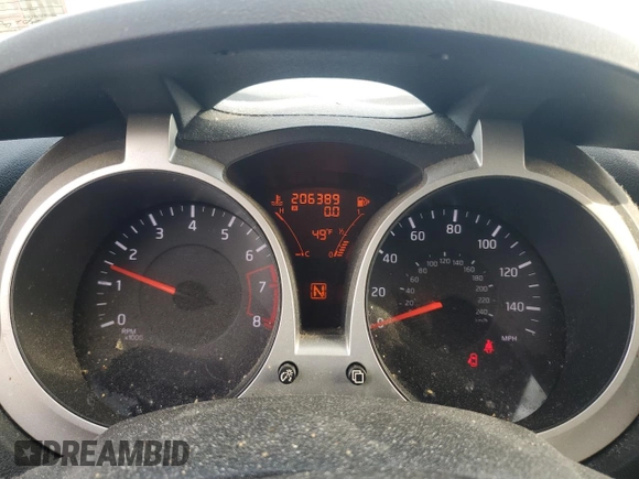 2012 Nissan Juke SV with VIN JN8AF5MV5CT114377, listed as a Copart auction lot 48019965 with 206,389 mi miles and Salvage Title. Bid and sale history available at DreamBid. Image 9.