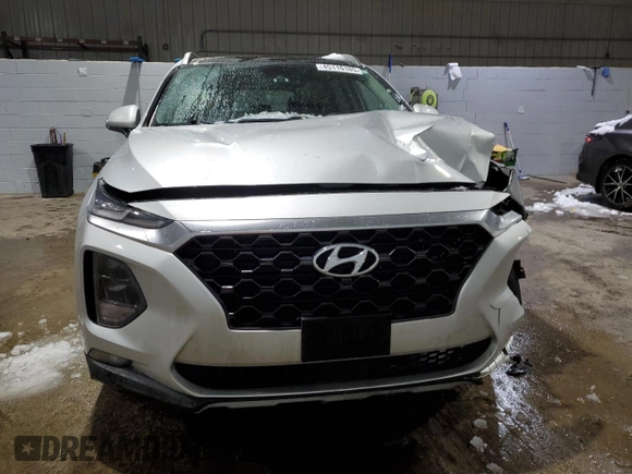2019 Hyundai Santa Fe Ultimate with VIN 5NMS5CAD5KH002245, listed as a Copart auction lot 45110185 with 33,991 mi miles and Salvage Title. Bid and sale history available at carsss.com. Image 5.