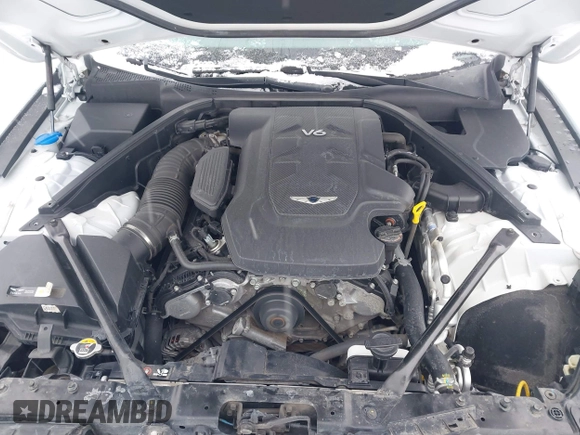 2018 Genesis G80 3.8L with VIN KMHGN4JE7JU253100, listed as a IAAI auction lot 41322591 with 76,266 mi miles. Bid and sale history available at carsss.com. Image 10.