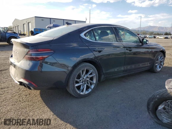 2022 Genesis G70 2.0T with VIN KMTG34TA2NU094241, listed as a Copart auction lot 73439144 with 52,352 mi miles and Salvage Title. Bid and sale history available at DreamBid. Image 3.