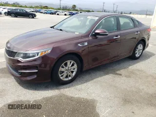 2018 Kia Optima LX with VIN 5XXGT4L31JG229497, listed as a Copart auction lot 57469045 with 119,629 mi miles and Salvage title. Bid and sale history available at DreamBid. Image 1.