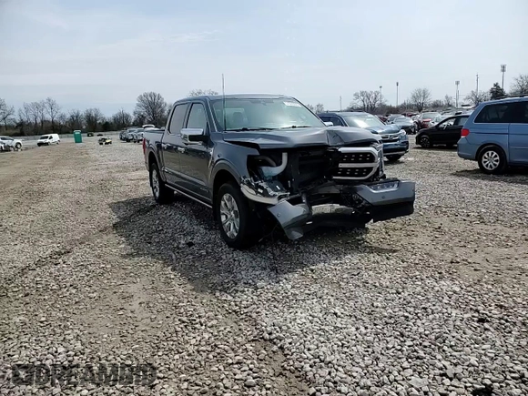 2022 Ford F-150 XL with VIN 1FTFW1ED6NFA25581, listed as a Copart auction lot 51600655 with 33,220 mi miles and Salvage Title. Bid and sale history available at DreamBid. Image 10.