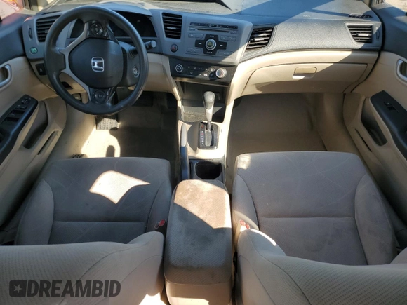 2012 Honda Civic LX with VIN 19XFB2F53CE081719, listed as a Copart auction lot 50922075 with Not Provided miles and Salvage Title. Bid and sale history available at DreamBid. Image 8.