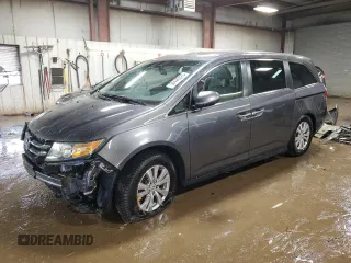 2015 Honda Odyssey EX-L with VIN 5FNRL5H64FB051046, listed as a Copart auction lot 50446525 with 152,983 mi miles and Salvage Title. Bid and sale history available at carsss.com. Image 1.