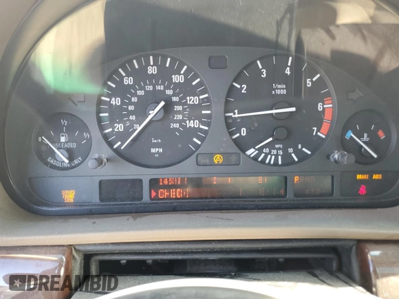 2001 BMW 7 Series 740i with VIN WBAGG83401DN83796, listed as a Copart auction lot 61862025 with Not provided miles and Salvage title. Bid and sale history available at DreamBid. Image 9.
