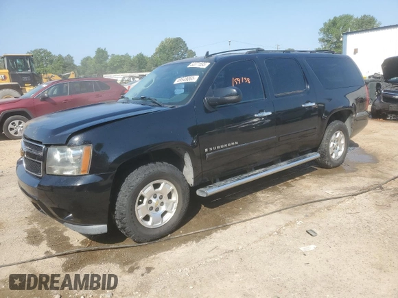 2007 Chevrolet Suburban LTZ with VIN 3GNFC16087G129261, listed as a Copart auction lot 53371595 with 159,138 mi miles and Salvage title. Bid and sale history available at DreamBid. Image 1.