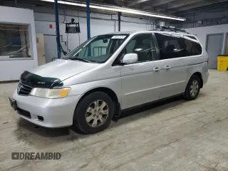 2002 Honda Odyssey EX z VIN 2HKRL18642H578718, wystawiony jako Copart lot #59052525 z przebiegiem 170 928 mil mil oraz Szkoda całkowita • Salvage title. Historia ofert i sprzedaży dostępna na DreamBid. Obrazek 1.