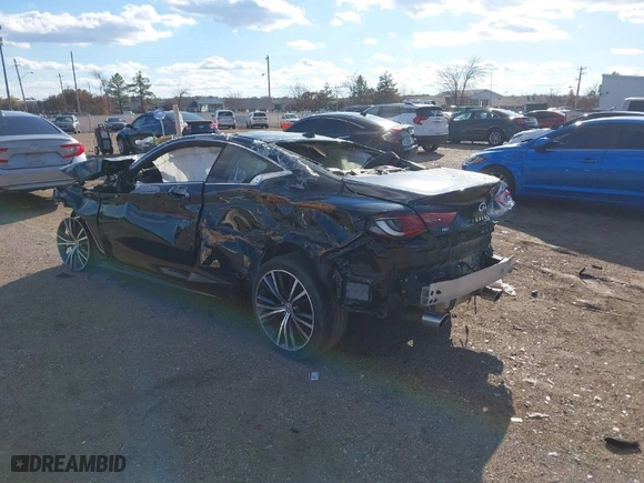 2017 Infiniti Q60 Sport with VIN JN1EV7EL3HM551579, listed as a IAAI auction lot 41075919 with 1 mi miles. Bid and sale history available at carsss.com. Image 3.