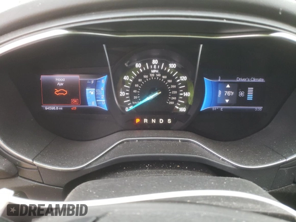 2013 Ford Fusion Titanium with VIN 3FA6P0K98DR123865, listed as a Copart auction lot 42846505 with 94,598 mi miles and Salvage Title. Bid and sale history available at DreamBid. Image 9.