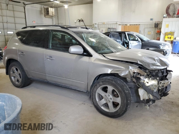2004 Nissan Murano SE z VIN JN8AZ08W24W322732, wystawiony jako Copart lot #48995645 z przebiegiem 132 402 mil mil oraz Szkoda całkowita • Salvage title. Historia ofert i sprzedaży dostępna na DreamBid. Obrazek 4.