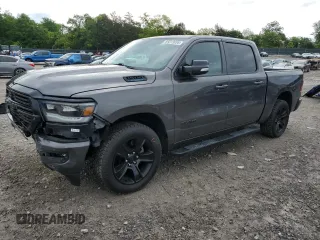 2021 Ram 1500 Big Horn with VIN 1C6RRFFG7MN619330, listed as a Copart auction lot 56513695 with 33,892 mi miles and Salvage title. Bid and sale history available at DreamBid. Image 1.