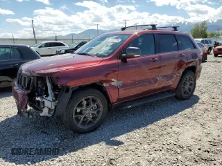 2021 Jeep Grand Cherokee Limited with VIN 1C4RJFBG0MC687101, listed as a Copart auction lot 57612785 with 56,356 mi miles and Salvage title. Bid and sale history available at DreamBid. Image 1.