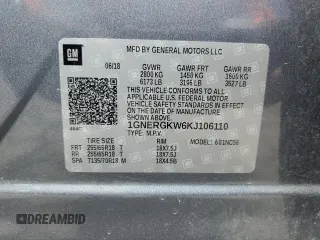 2019 Chevrolet Traverse LT Cloth with VIN 1GNERGKW6KJ106110, listed as a Copart auction lot 50568414 with 85,750 mi miles and Salvage Title. Bid and sale history available at carsss.com. Image 15.