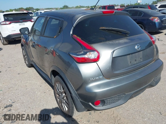 2015 Nissan Juke SV with VIN JN8AF5MR6FT512575, listed as a IAAI auction lot 42000260 with 160,588 mi miles. Bid and sale history available at carsss.com. Image 3.