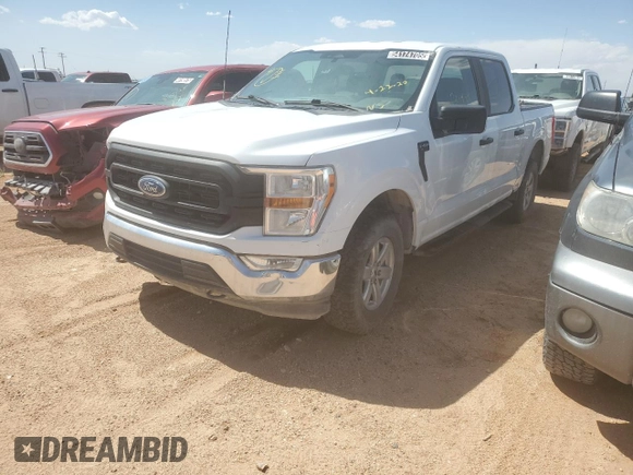 2021 Ford F-150 XL with VIN 1FTFW1E59MKE47732, listed as a Copart auction lot 54174705 with 204,949 mi miles and Clean Title. Bid and sale history available at carsss.com. Image 1.