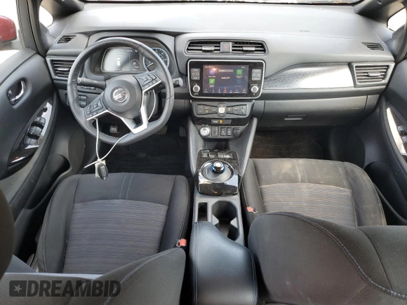 2021 Nissan LEAF SV with VIN 1N4AZ1CV8MC553173, listed as a Copart auction lot 68768674 with 18,082 mi miles and Non repairable. Bid and sale history available at DreamBid. Image 8.