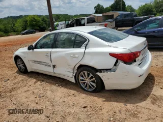 2015 Infiniti Q50 Premium with VIN JN1BV7AR1FM412660, listed as a Copart auction lot 61007025 with 111,021 mi miles and Salvage title. Bid and sale history available at DreamBid. Image 2.