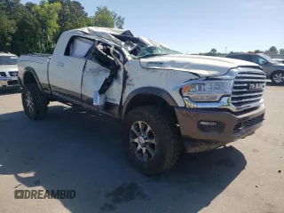 2021 Ram 2500 Longhorn with VIN 3C6UR5PL3MG597335, listed as a Copart auction lot 54699025 with 169,378 mi miles and Salvage title. Bid and sale history available at DreamBid. Image 4.