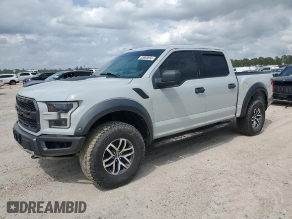 2017 Ford F-150 Raptor with VIN 1FTFW1RG2HFC86389, listed as a Copart auction lot 53883955 with 138,670 mi miles and Salvage Title. Bid and sale history available at carsss.com. Image 1.