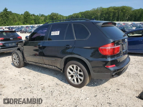 2012 BMW X5 35i with VIN 5UXZV4C57CL756062, listed as a Copart auction lot 65752145 with 160,860 mi miles and Clean title. Bid and sale history available at DreamBid. Image 2.