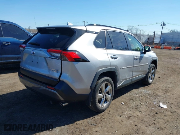 2020 Toyota RAV4 Hybrid Limited with VIN JTMD6RFV8LD005550, listed as a IAAI auction lot 41827821 with 26,073 mi miles. Bid and sale history available at carsss.com. Image 4.